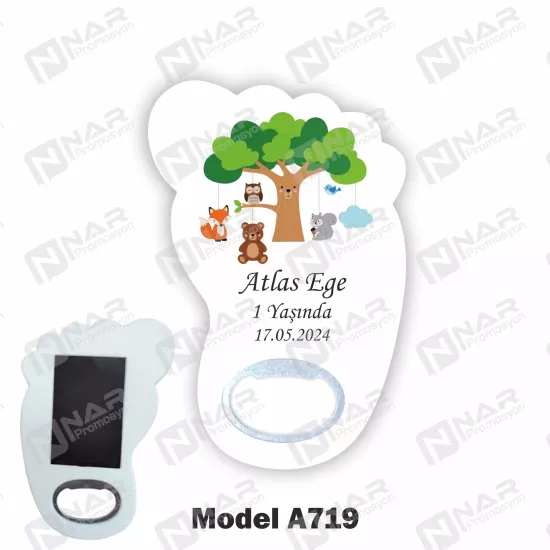 Doğum Günü Ayak Açacak Magnet - Özel Gün Sünnet, Nişan, Söz, Kına, Mevlid Hediyelik Magnetler