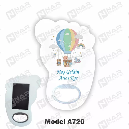 Doğum Günü Ayak Açacak Magnet - Özel Gün Sünnet, Nişan, Söz, Kına, Mevlid Hediyelik Magnetler