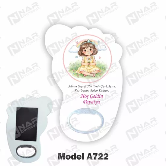 Doğum Günü Ayak Açacak Magnet - Özel Gün Sünnet, Nişan, Söz, Kına, Mevlid Hediyelik Magnetler