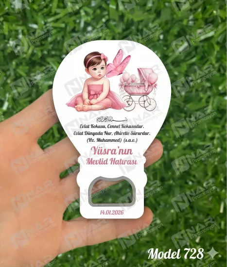 Doğum Günü Açacak Magnet - Özel Gün Sünnet, Nişan, Söz, Kına, Mevlid Hediyelik Magnetler