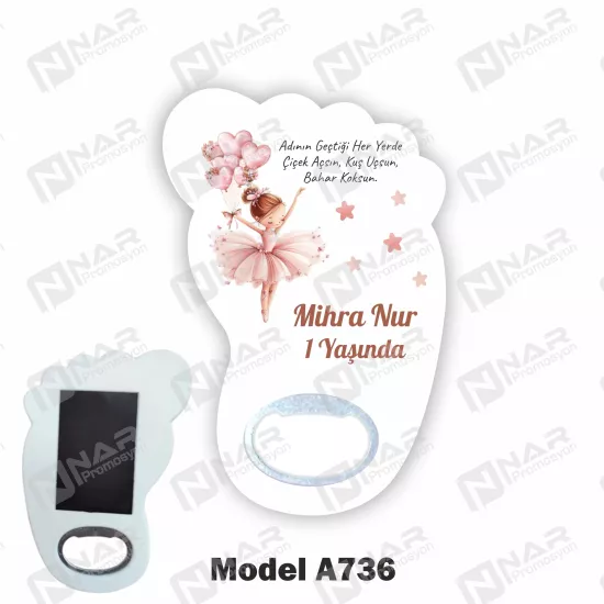 Doğum Günü Ayak Açacak Magnet - Özel Gün Sünnet, Nişan, Söz, Kına, Mevlid Hediyelik Magnetler