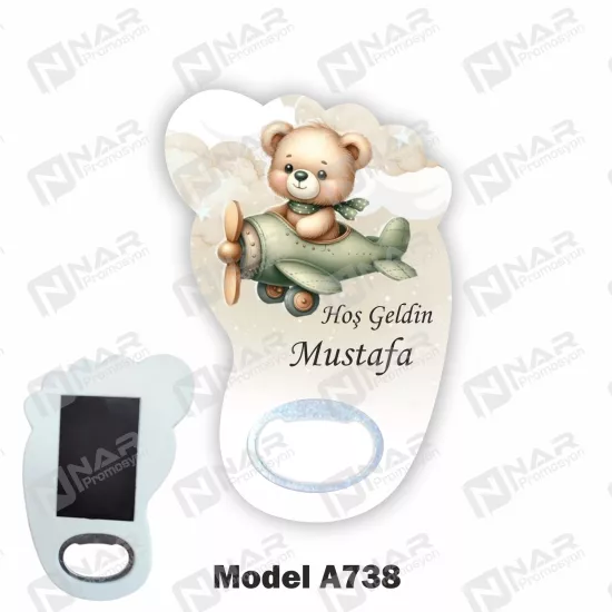Doğum Günü Ayak Açacak Magnet - Özel Gün Sünnet, Nişan, Söz, Kına, Mevlid Hediyelik Magnetler