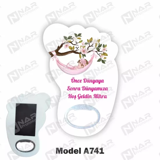 Doğum Günü Ayak Açacak Magnet - Özel Gün Sünnet, Nişan, Söz, Kına, Mevlid Hediyelik Magnetler