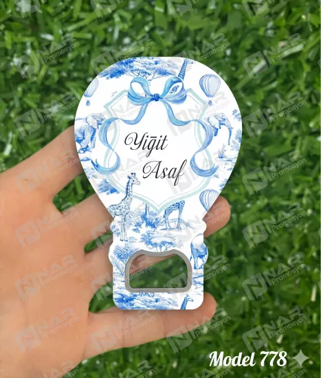 Kişiye Özel Balon Açacak Magnet | Nikah, Söz, Nişan, Sünnet, Mevlid Hediyeliği