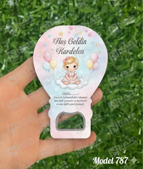 Kişiye Özel Açacak Magnet, Balon Magnet | Nikah, Söz, Nişan, Sünnet, Mevlid Hediyeliği