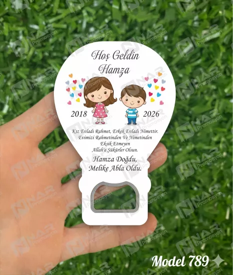 Kişiye Özel Açacak Magnet, Balon Magnet | Nikah, Söz, Nişan, Sünnet, Mevlid Hediyeliği
