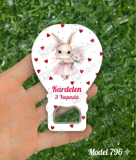 Kişiye Özel Açacak Magnet, Balon Magnet | Nikah, Söz, Nişan, Sünnet, Mevlid Hediyeliği