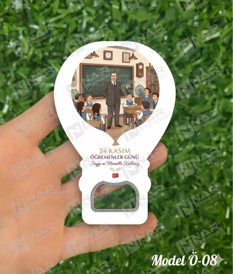 Öğretmenler Günü Hediyesi Balon Açacak Magnet 