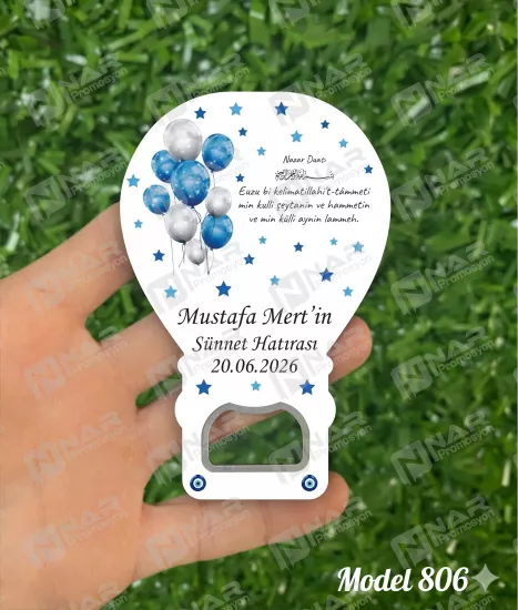 Kişiye Özel Açacak Magnet, Balon Magnet | Nikah, Söz, Nişan, Sünnet, Mevlid Hediyeliği