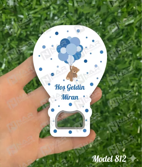 Kişiye Özel Açacak Magnet, Balon Magnet | Nikah, Söz, Nişan, Sünnet, Mevlid Hediyeliği