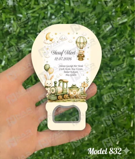 Kişiye Özel Açacak Magnet, Balon Magnet | Nikah, Söz, Nişan, Sünnet, Mevlid Hediyeliği