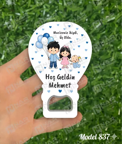Kişiye Özel Açacak Magnet, Balon Magnet | Nikah, Söz, Nişan, Sünnet, Mevlid Hediyeliği