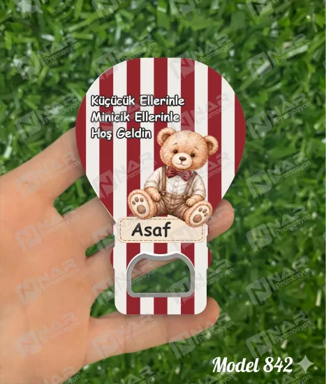 Kişiye Özel Açacak Magnet, Balon Magnet | Nikah, Söz, Nişan, Sünnet, Mevlid Hediyeliği