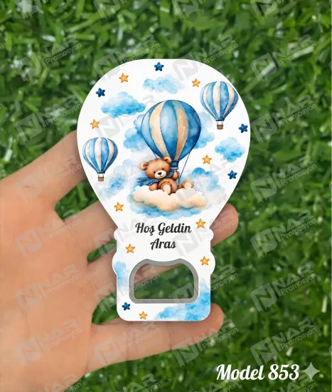 Kişiye Özel Açacak Magnet, Balon Magnet | Nikah, Söz, Nişan, Sünnet, Mevlid Hediyeliği