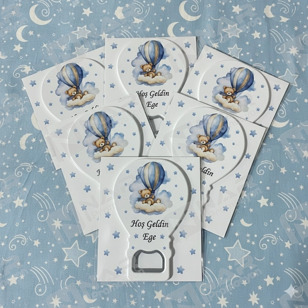 Kartlı Balon Açacak Magnet 